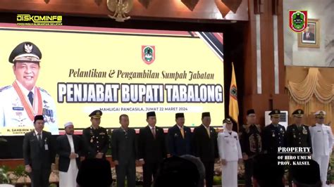 Pelantikan Pengambilan Sumpah Jabatan Pj Bupati Tabalong YouTube