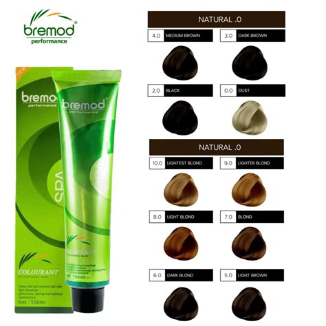 Bremod Hair Color Hair Dye Basic Ml Black Medium Brown Blonde Dust Shopee Philippines