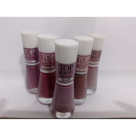 Kit Esmaltes Nude Top Beauty Shopee Brasil