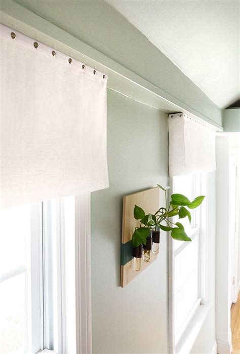 Easy Diy No Sew Fabric Window Valance Diy Window Window Valence