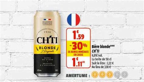 Promo Bière Blonde Ch ti chez Coccinelle Supermarché iCatalogue fr