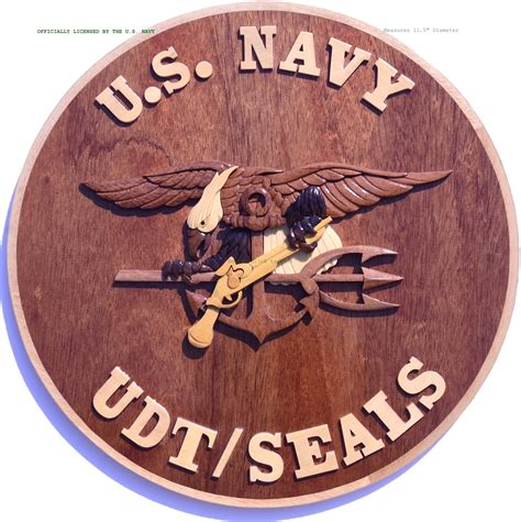 Navy Seals Plaque Udt Seals Emblem Wood Plaque