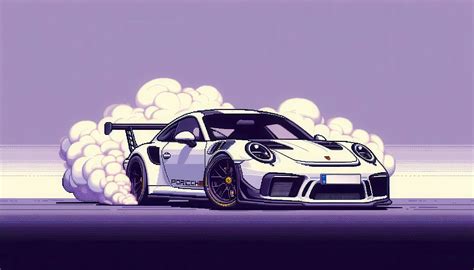 Porsche 911 Gt3 Rs 8 Bit Wallpaperhd Cars Wallpapers4k Wallpapers