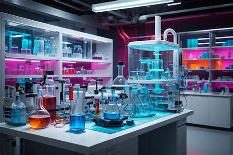 Premium Ai Image Futuristic Genetic Engineering Lab