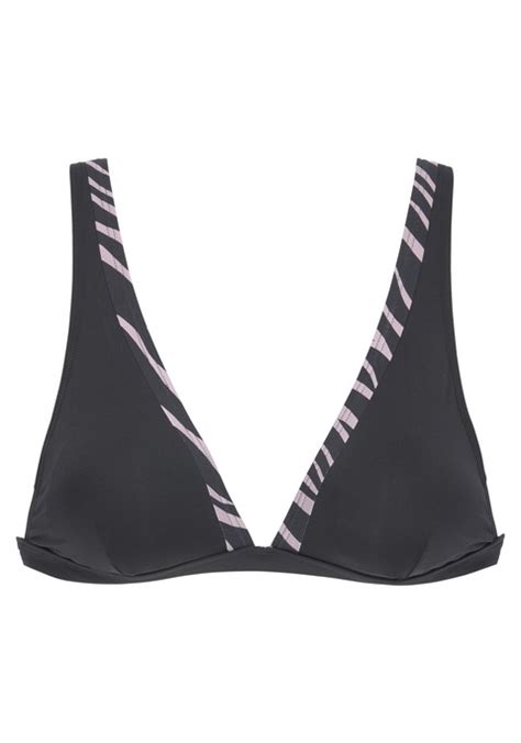 Triangel Bikini Top Schwarz Cup C D 34 LASCANA De