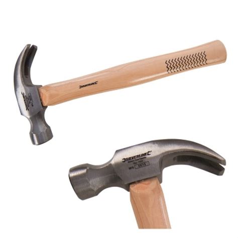 Silverline 16oz Claw Hammer Hickory Wood Handle Ha01 Sealants And