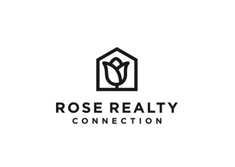 Premium Vector | Rose house logo design vector illustration