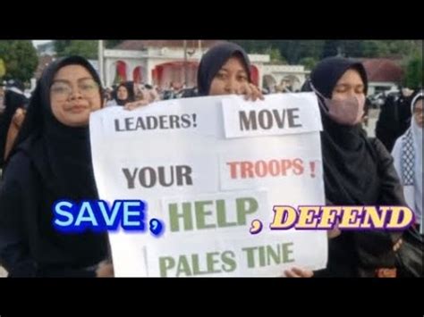 Mahasiswa Bicara Mengajak Menyeru Dan Berdoa Untuk Saudara Di Palestina