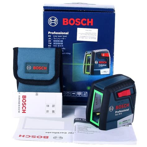 Jual Bosch GLL30G Laser Level Self Levelling Laser Gauge Green 12 Line ...