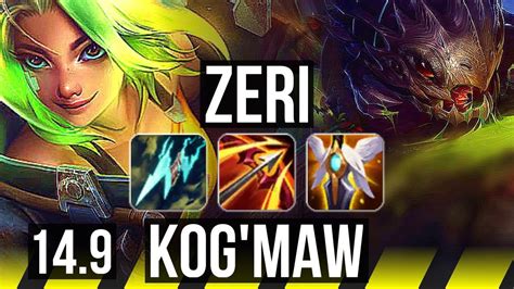 ZERI Rakan Vs KOG MAW Galio ADC 66 Winrate 13 3 7 Dominating