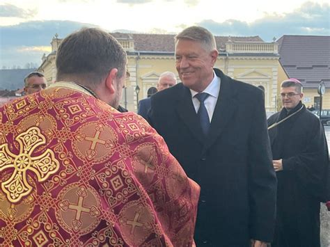 Iohannis la Blaj unde se comemorează 75 de ani de la dezlănțuirea