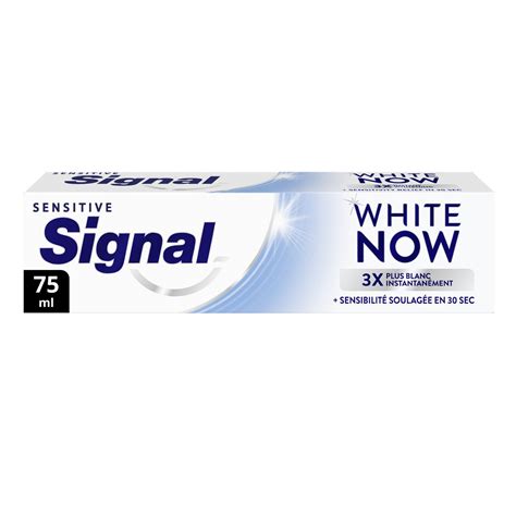 Dentifrice White Now Blancheur Sensitive Signal Le Tube De Ml