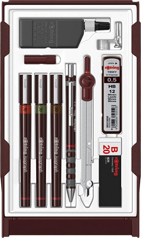 rOtring Isograph Fineliner Junior Set | 0,2 mm/ 0,3 mm/ 0,5 mm | 3 ...