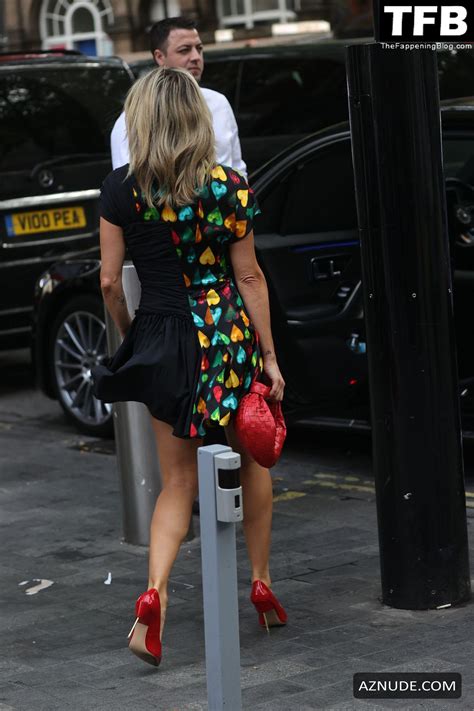 Ashley Roberts Sexy Seen Flaunting Her Hot Legs Outside The Iheart Radio In London Aznude