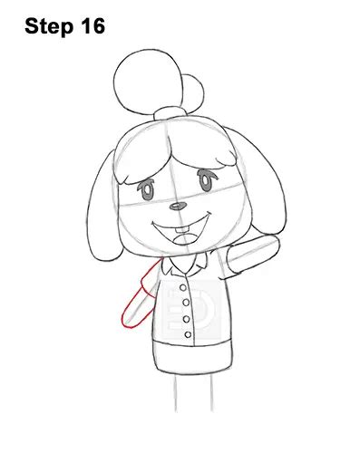 How To Draw Isabelle Animal Crossing Video And Step By Step Pictures