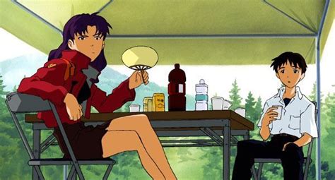 Misato Shinji Rei Ayanami Neon Genesis Evangelion Misato