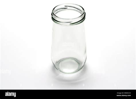 empty jar  white background stock photo alamy