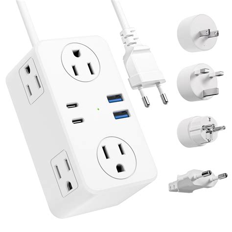 Kakyanill European Travel Plug Adapter, EU/UK/US Travel Plug Adapter