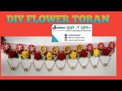 Diy FLOWER TORAN for dis festive season!! Handmade beautiful door ...