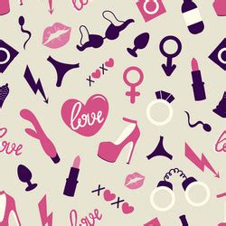 Sex Seamless Pattern Royalty Free Vector Image