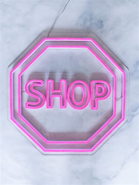 Shop Neon Sign | Shop signs, Neon signs, Store design boutique