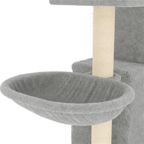 Arbre à chat avec griffoirs en sisal Gris clair 83 cm SALALIS