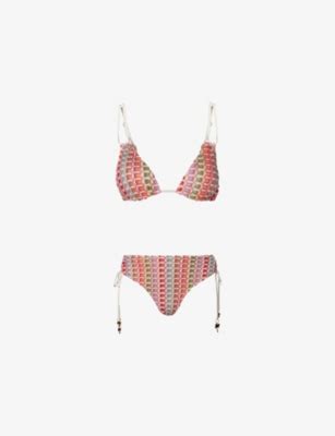MALINA Irma Fine Knit Bikini Bottom Selfridges