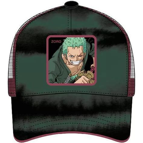 Casquette Trucker Verte Et Noire Roronoa Zoro ZOR5 One Piece Capslab