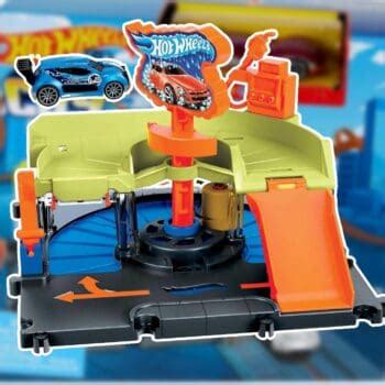 Hot Wheels Pista de Brinquedo Lava Rápido da cidade Multi Promotop