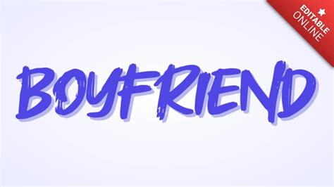 Boyfriend Font Text Effect Generator