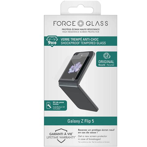 Verre Tremp Force Glass Pour Cran Externe Samsung Z Flip Garantie