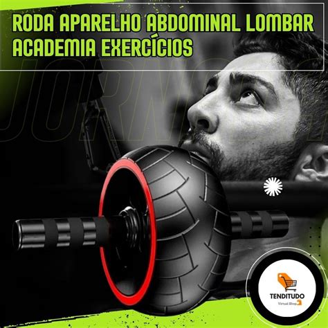 Roda Aparelho Abdominal Lombar Academia Exercícios Shopee Brasil