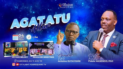 Foursquare Tv Iagatatu Service With Bishop Prof Masengo Fidele Rev Dr