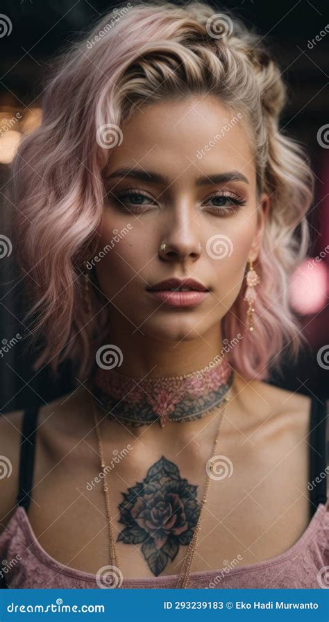 Pink Haired Temptation A Vision Of Beauty Stock Illustration Illustration Of Beauty Alluring