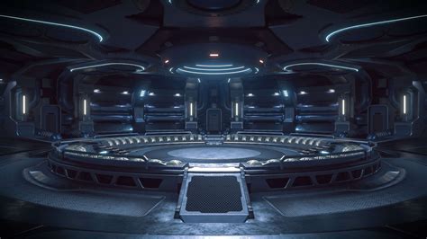 Sci-Fi Hangar Rework Scene 3D Render, Digital Art by qwestgamp