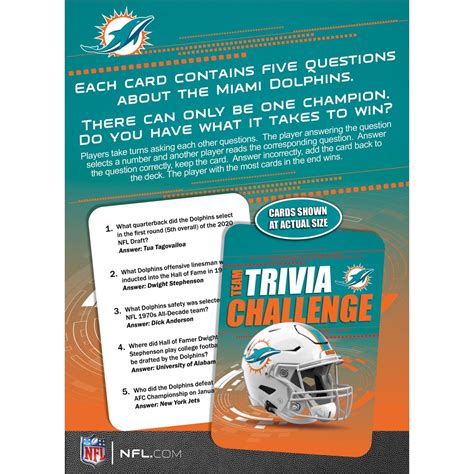 Miami Dolphins Trivia Challenge – MasterPieces Puzzle Company INC