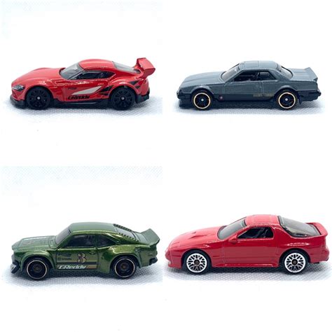 Hot Wheels Toyota Gr Supra Nissan Skyline R Mazda Rx Mazda Savanna Rx Fc S Shopee