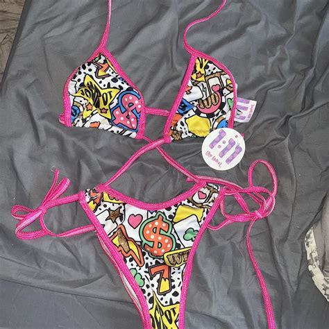 The Label Rave Festival Fit Bikini Style Set Depop