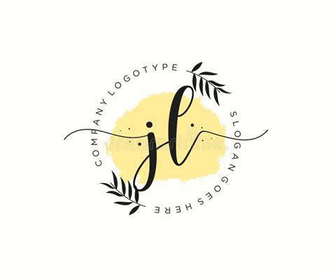 Initial JL Feminine Logo Beauty Monogram And Elegant Logo Design