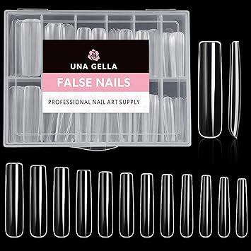 Amazon Una Gella Nail Tips Square Gel Nails Tips Pcs No C