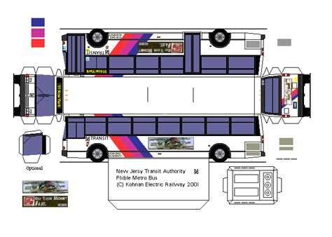 Sp Papel Modelismo Papercraft Paperbus Flxible Metro Bus New