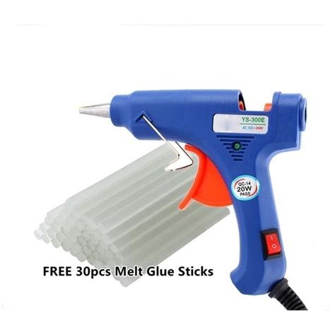 Mini Hot Glue Gun With Pcs Melt Glue Sticks Kit Flexible Trigger Temperature Shopee Malaysia