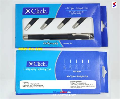 Click Calligraphy Pen Set Straight Cut At Rs 120piece In Mumbai Id