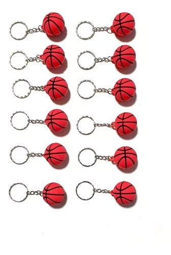 Chaveiro De Borracha Bola De Basquete Kit C Unidades