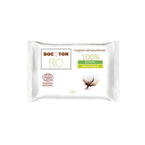 Lingettes D Maquillantes Naturelles Coton Aloe Vera Bocoton Ud