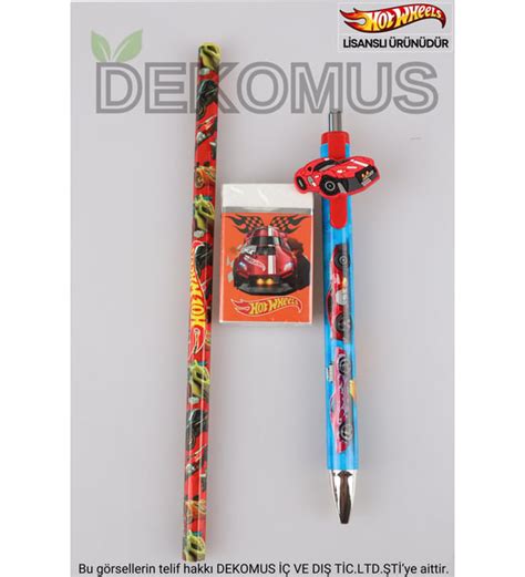 2024 YENİ SEZON LİSANSLI HOT WHEELS VERSATİL UÇLU KALEM 0 7 MM KURŞUN KALEM VE SİLGİ SETİ