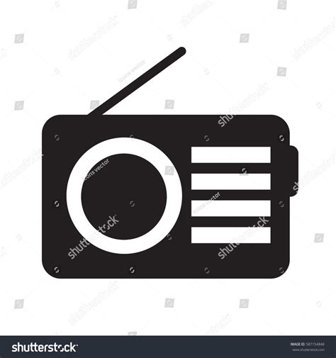 Radio Icon Stock Vector (Royalty Free) 587154848 | Shutterstock