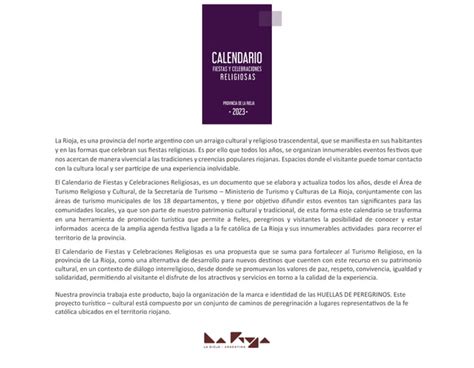 Calendario Fiestas Y Celebraciones Religiosas Pdf