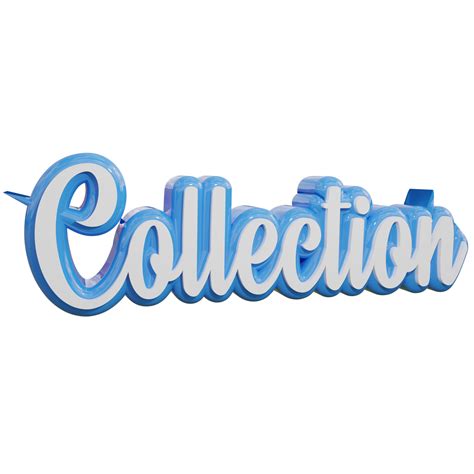 Collection 3d transparent text design 37448882 PNG