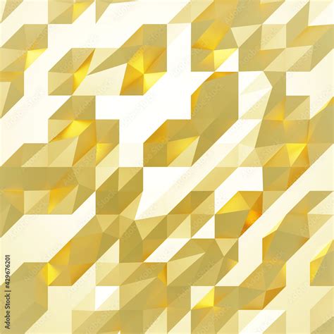 Gold Polygon Background 3d Rendering 3d Illustration Abstract